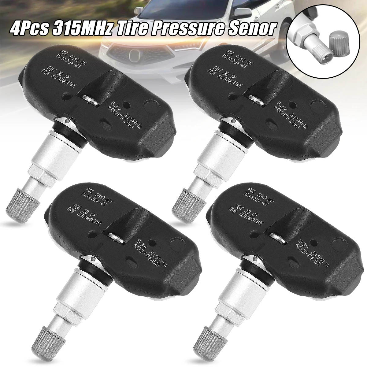 1pcs Black 315MHz Tire Pressure Sensor #06421-S3V-A01 For Honda/Acura Tire Pressure Sensor weight 48g
1pcs Black 315MHz Tire Pressure Sensor #06421-S3V-A01 For Honda/Acura Tire Pressure Sensor weight 48g