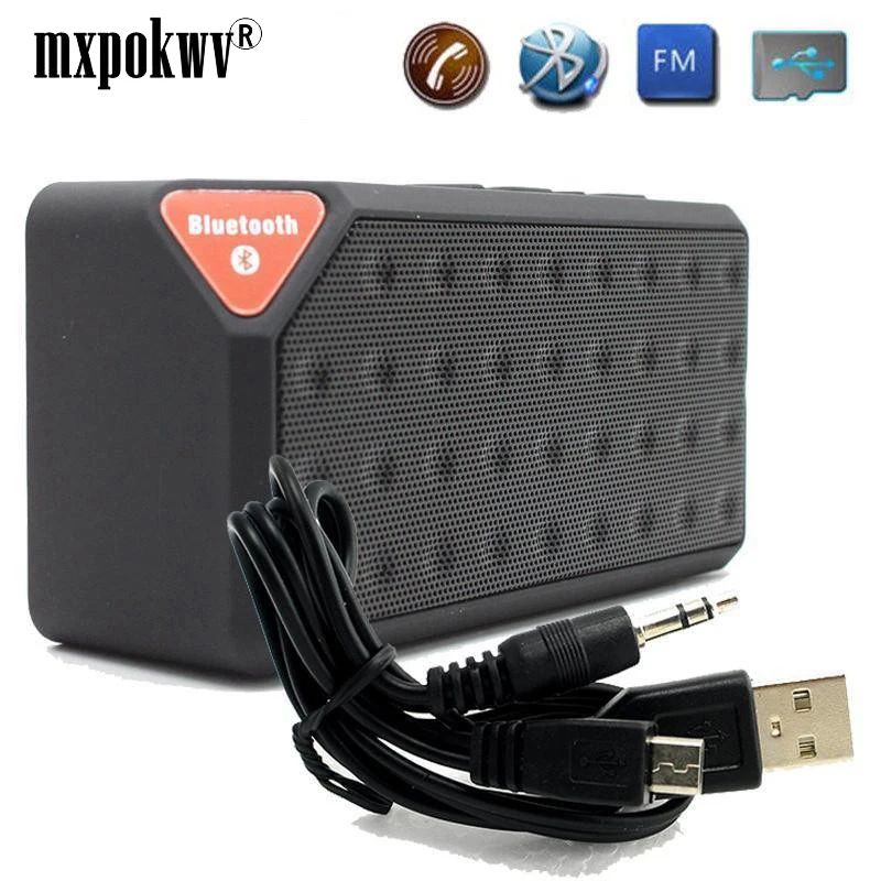 Mini Bluetooth Speaker X3 Support TF USB FM Radio Play Wireless Portable Music Sound Box Subwoofer Loudspeaker With Mic
Mini Bluetooth Speaker X3 Support TF USB FM Radio Play Wireless Portable Music Sound Box Subwoofer Loudspeaker With Mic