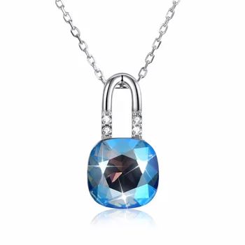 Hot Sale Real 925 Silver Line Necklace Clear Zircon Pendant Necklace Decorative Women Swarovsk S925 Sterling Silver Lock Crystal
Hot Sale Real 925 Silver Line Necklace Clear Zircon Pendant Necklace Decorative Women Swarovsk S925 Sterling Silver Lock Crystal