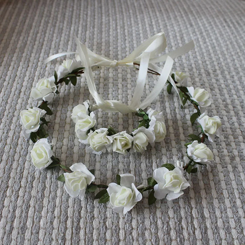 1sets/lot Wedding Decorative Flowers Wreaths Set PE Flowers Headbands Hairband For Bride Beach Wear
1sets/lot Wedding Decorative Flowers Wreaths Set PE Flowers Headbands Hairband For Bride Beach Wear