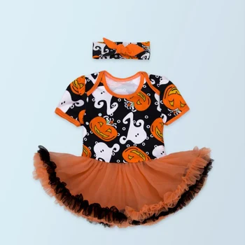 2PCs per Set Baby Girls Halloween Costume Pumpkin Ghost Printed Pattern with Headband for 0-24Months
2PCs per Set Baby Girls Halloween Costume Pumpkin Ghost Printed Pattern with Headband for 0-24Months