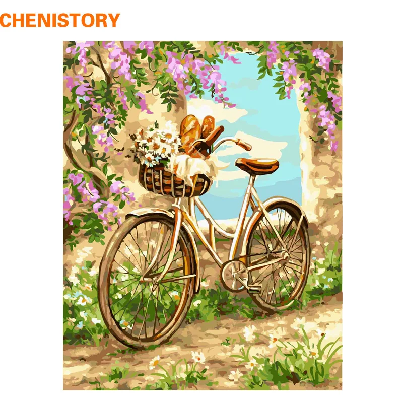 CHENISTORY Frameless Romantic Bike DIY Painting By Numbers Kits Acrylic Modern Wall Art Canvas Painting For Home Decors 40x50cm
CHENISTORY Frameless Romantic Bike DIY Painting By Numbers Kits Acrylic Modern Wall Art Canvas Painting For Home Decors 40x50cm