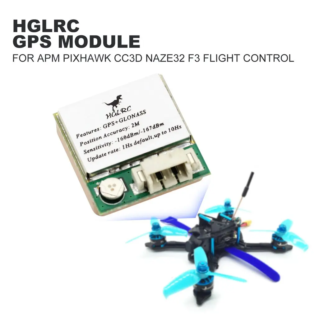 HGLRC 2M GPS Module for APM Pixhawk CC3D Naze32 F3 Flight Control Controller For RC Camera Drone Helicopter Model Toy RC Parts
HGLRC 2M GPS Module for APM Pixhawk CC3D Naze32 F3 Flight Control Controller For RC Camera Drone Helicopter Model Toy RC Parts