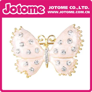Gold-Tone Crystal Enamel Elegant Butterfly Brooch Pin Clear
Gold-Tone Crystal Enamel Elegant Butterfly Brooch Pin Clear