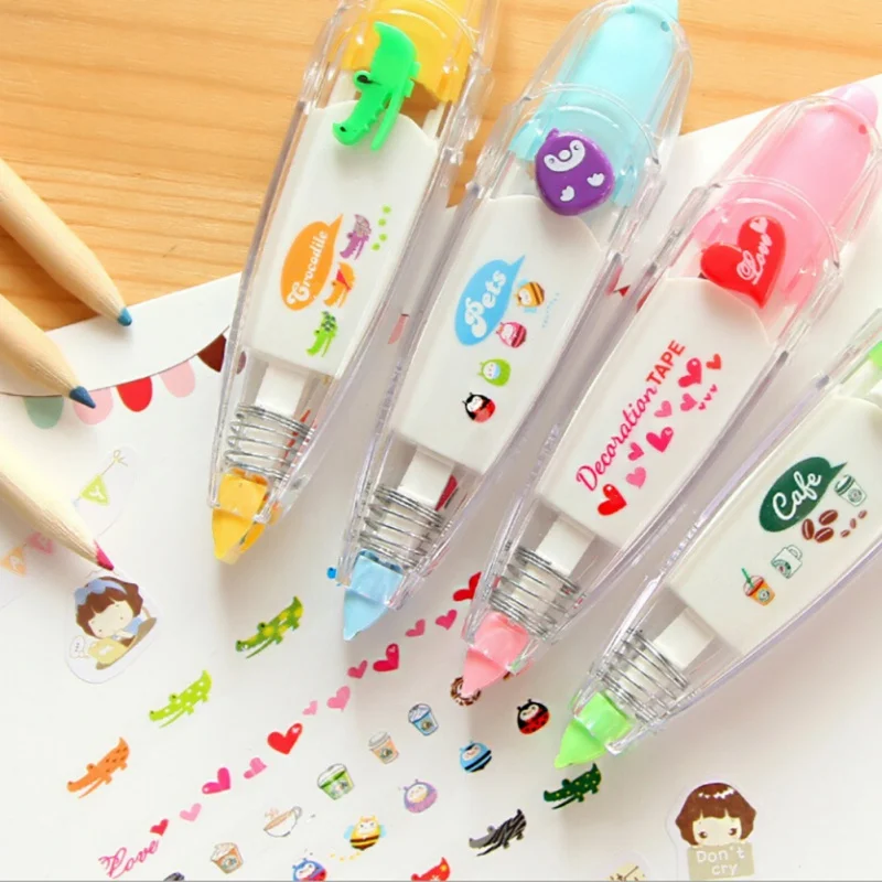 Cartoon Animals Press Type Decorative Correction Tape Diary Stationery School Supply Cute Sticker Pen Decor Correction Tape
Cartoon Animals Press Type Decorative Correction Tape Diary Stationery School Supply Cute Sticker Pen Decor Correction Tape