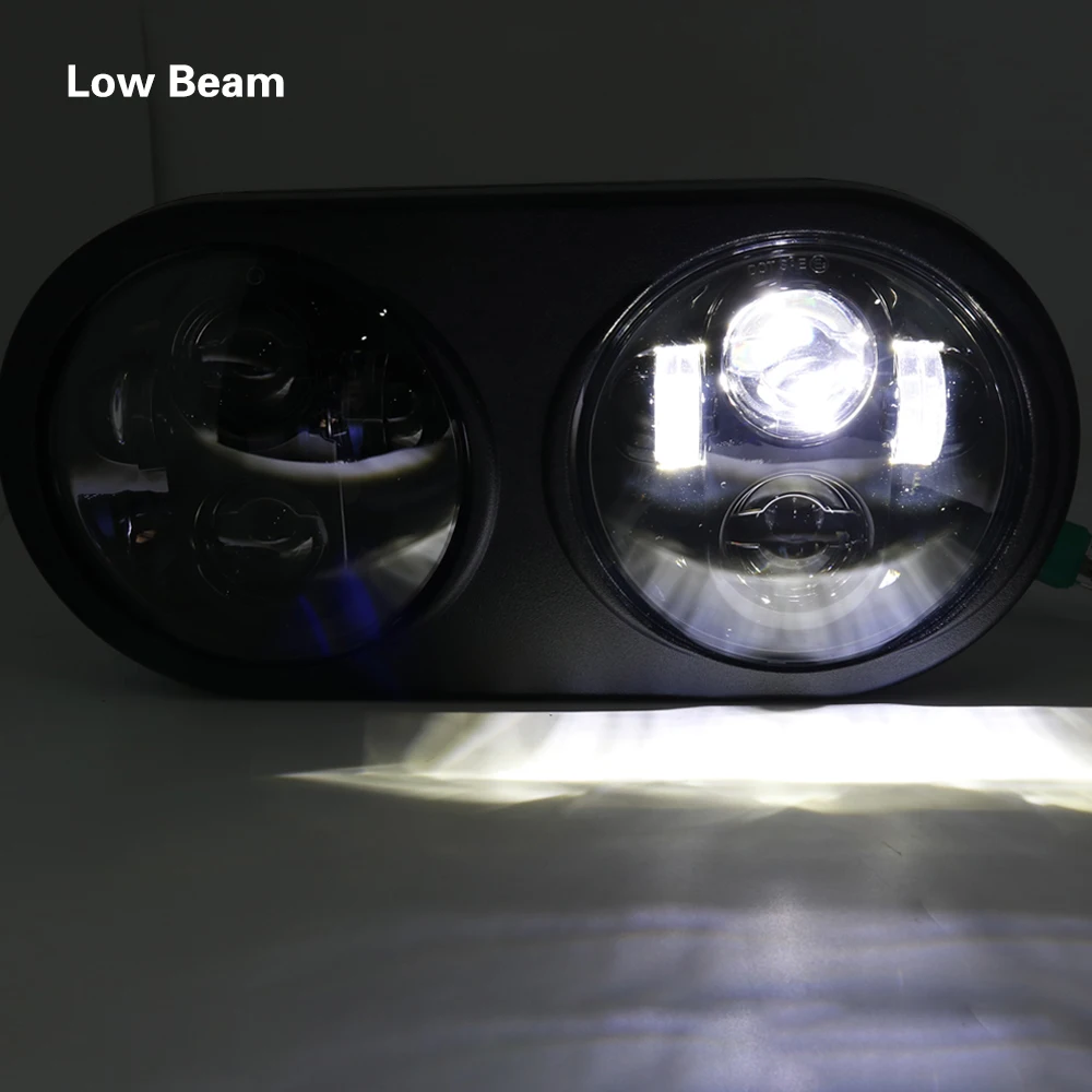 Set 5.75 Inch for Harley Motorcycle Projector Daymaker Dual LED Headlight For Harley-davidson Road Glide Dual Headlamps (27)