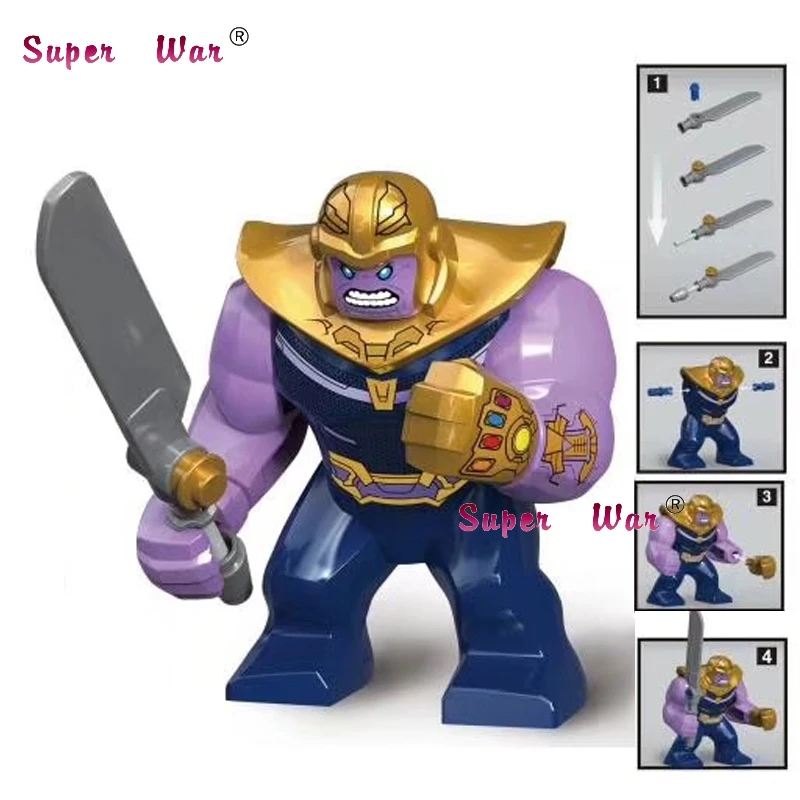Single Model Building Blocks Thanos Big Size Super Hero Bane Batman Venom Iron Man Hulk construction Toys for children
Single Model Building Blocks Thanos Big Size Super Hero Bane Batman Venom Iron Man Hulk construction Toys for children