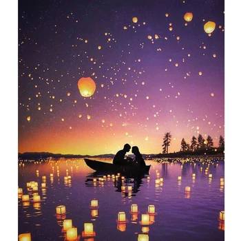 DIY 5D Full Square/Round Diamonds Embroidery Diamond Painting Cross Stitch Couple In A Boat Diamond Mosaic River Lights Decor
DIY 5D Full Square/Round Diamonds Embroidery Diamond Painting Cross Stitch Couple In A Boat Diamond Mosaic River Lights Decor