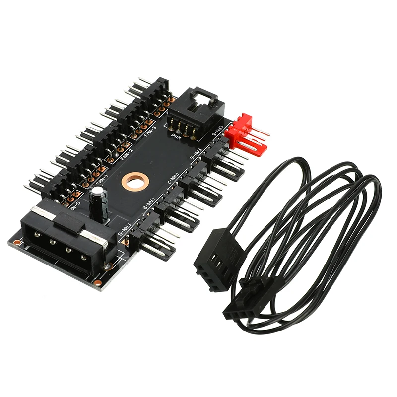 4pin PWM Fan Hub Speed Controller Regulator 12V 10 Way For Computer Case With PWM Connection Cable CPU Fan Dedicated Interface
4pin PWM Fan Hub Speed Controller Regulator 12V 10 Way For Computer Case With PWM Connection Cable CPU Fan Dedicated Interface