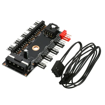 4pin PWM Fan Hub Speed Controller Regulator 12V 10 Way For Computer Case With PWM Connection Cable CPU Fan Dedicated Interface
4pin PWM Fan Hub Speed Controller Regulator 12V 10 Way For Computer Case With PWM Connection Cable CPU Fan Dedicated Interface