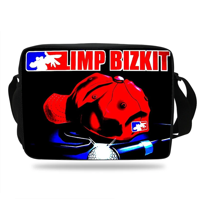 Fashion Limp Bizkit Design School Bags For Teenage Boys Girls Crossbody Bags Children Messenger Bag Shoulder Bag
Fashion Limp Bizkit Design School Bags For Teenage Boys Girls Crossbody Bags Children Messenger Bag Shoulder Bag
