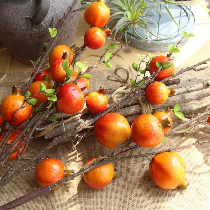 New Artificial Pomegranate Home Decoration 1PC Fake Artificial Rose Fruit Pomegranate Berries Bouquet Floral Garden Home Decor
New Artificial Pomegranate Home Decoration 1PC Fake Artificial Rose Fruit Pomegranate Berries Bouquet Floral Garden Home Decor