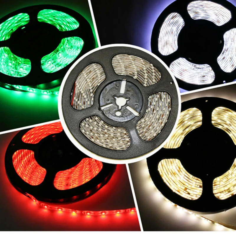 

2018 NEW 2835/5050/5630 White / Warm white LED Strip 5M 60Leds/M 300Led SMD RGB Lamps DC12V flexible light Tape Ribbon Ledstrip