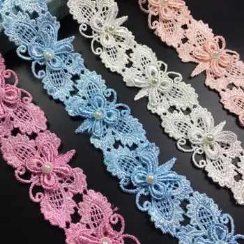 15 yards / Exquisite water-soluble embroidery and beaded butterfly lace Headdress wedding dress DIY clothing accessories CA67
15 yards / Exquisite water-soluble embroidery and beaded butterfly lace Headdress wedding dress DIY clothing accessories CA67