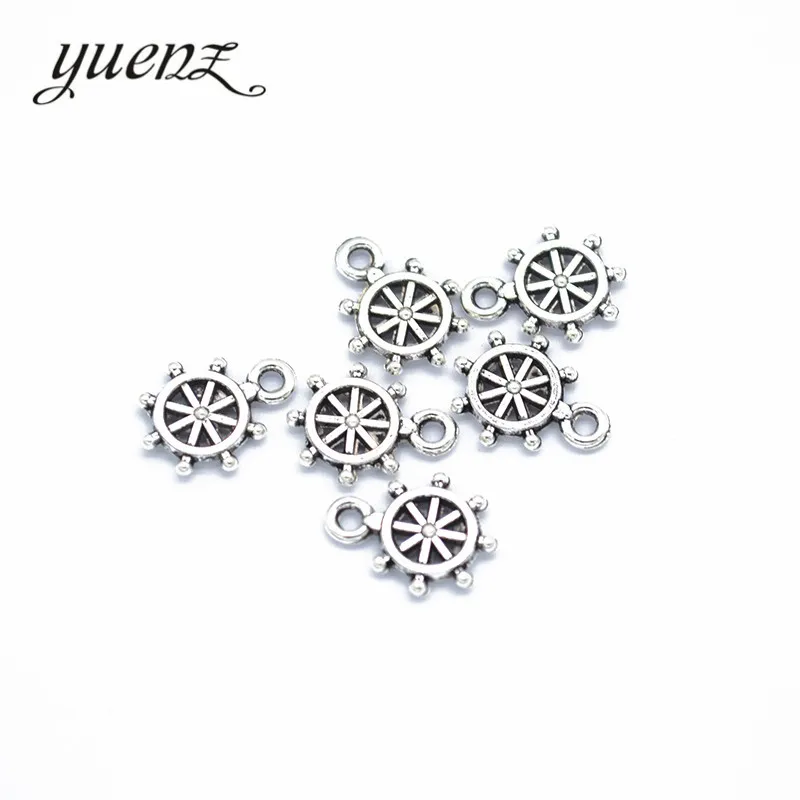 YuenZ 50 pcs Antique Silver Charms Metal Rudder Charm Pendant bracelet necklace Jewelry Making 12*9mm H56
YuenZ 50 pcs Antique Silver Charms Metal Rudder Charm Pendant bracelet necklace Jewelry Making 12*9mm H56