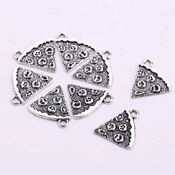 Antique Silver Metal Food Pizza Pendant Charms for Jewelry Making Diy Jewelry Charms Making Findings 40pcs/lot 17*19mm C5049
Antique Silver Metal Food Pizza Pendant Charms for Jewelry Making Diy Jewelry Charms Making Findings 40pcs/lot 17*19mm C5049