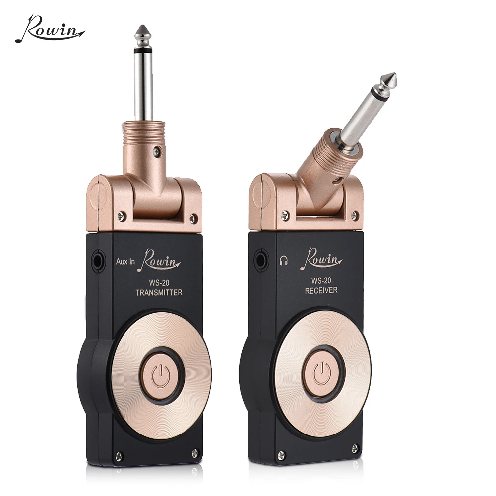 Rowin WS-20 2.4G Wireless Rechargeable Electric Guitar Transmitter Receiver Set 30 Meters Transmission Range 
Rowin WS-20 2.4G Wireless Rechargeable Electric Guitar Transmitter Receiver Set 30 Meters Transmission Range