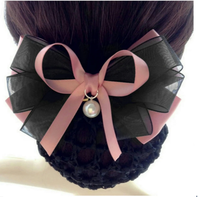 Fashion Handmade Office Lady Lace Bow Flower Pearl Tie Barrette Hair Clip Cover Bowknot Net Bun Snood Hair Accestory
Fashion Handmade Office Lady Lace Bow Flower Pearl Tie Barrette Hair Clip Cover Bowknot Net Bun Snood Hair Accestory