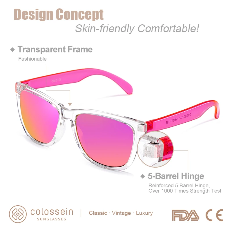 COLOSSEIN солнцезащитные очки женские симпатичные для отдыха UV400 защитные