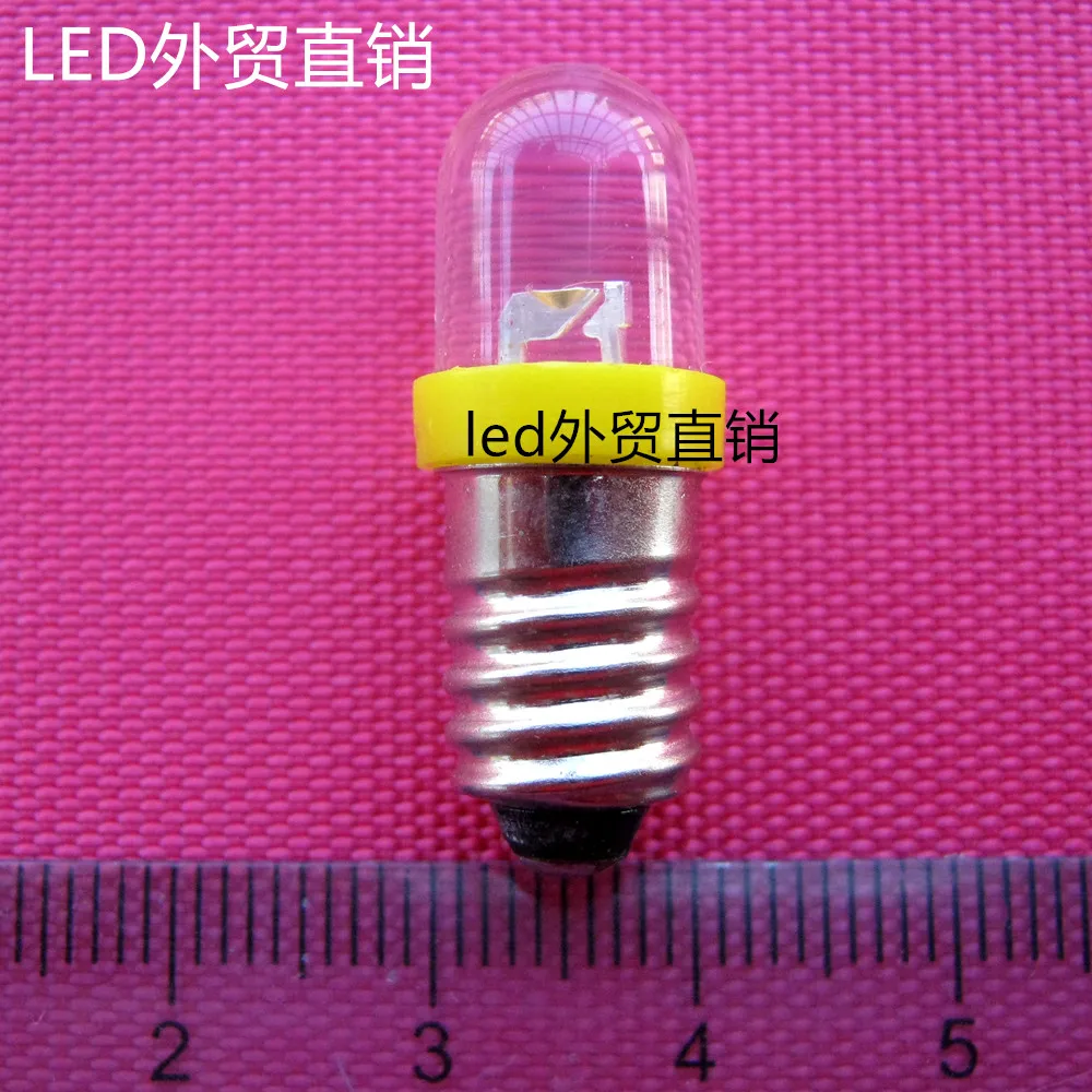 E10 screw port bulb LED indicator light warning light bulb small bulb experiment button light bulb 6.3V yellow light
E10 screw port bulb LED indicator light warning light bulb small bulb experiment button light bulb 6.3V yellow light