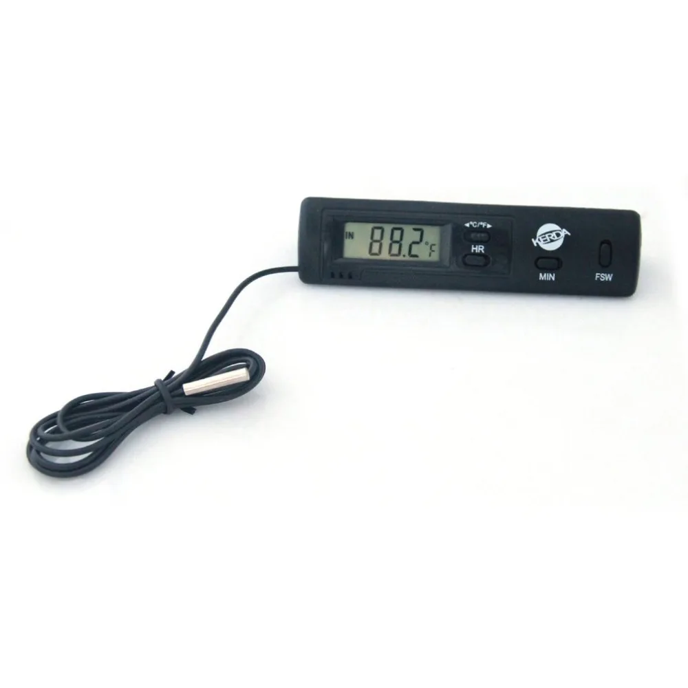 KD-1 Vehicle Electronic Dual Probe Fixed Dual Temperature Inside And Outside Temperature Thermometer 24/12h Clock Calendar
KD-1 Vehicle Electronic Dual Probe Fixed Dual Temperature Inside And Outside Temperature Thermometer 24/12h Clock Calendar