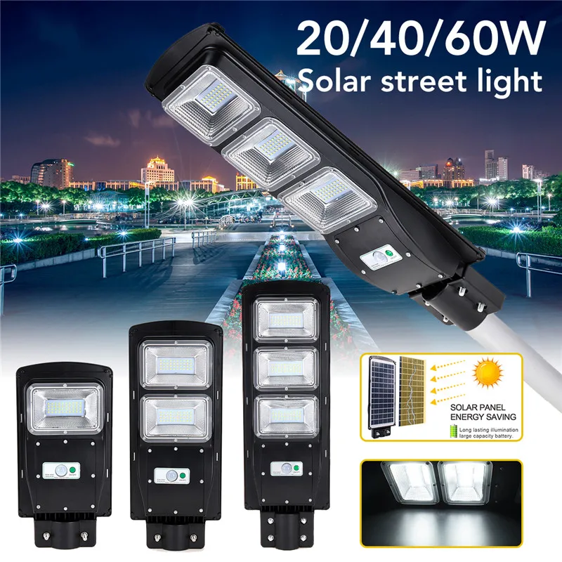 High Quality Led Solar Street Light 20W/40W/60W Radar Motion+Light/Remote Control Outdoor Waterproof for Garden Yard Street Wall
High Quality Led Solar Street Light 20W/40W/60W Radar Motion+Light/Remote Control Outdoor Waterproof for Garden Yard Street Wall
