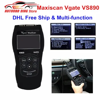 DHL Free Ship Maxiscan Vgate VS890 OBD Engine Fault Code Reader Analyzer VS-890 ODB2 EOBD JOBD Car Diagnostic Scanner
DHL Free Ship Maxiscan Vgate VS890 OBD Engine Fault Code Reader Analyzer VS-890 ODB2 EOBD JOBD Car Diagnostic Scanner