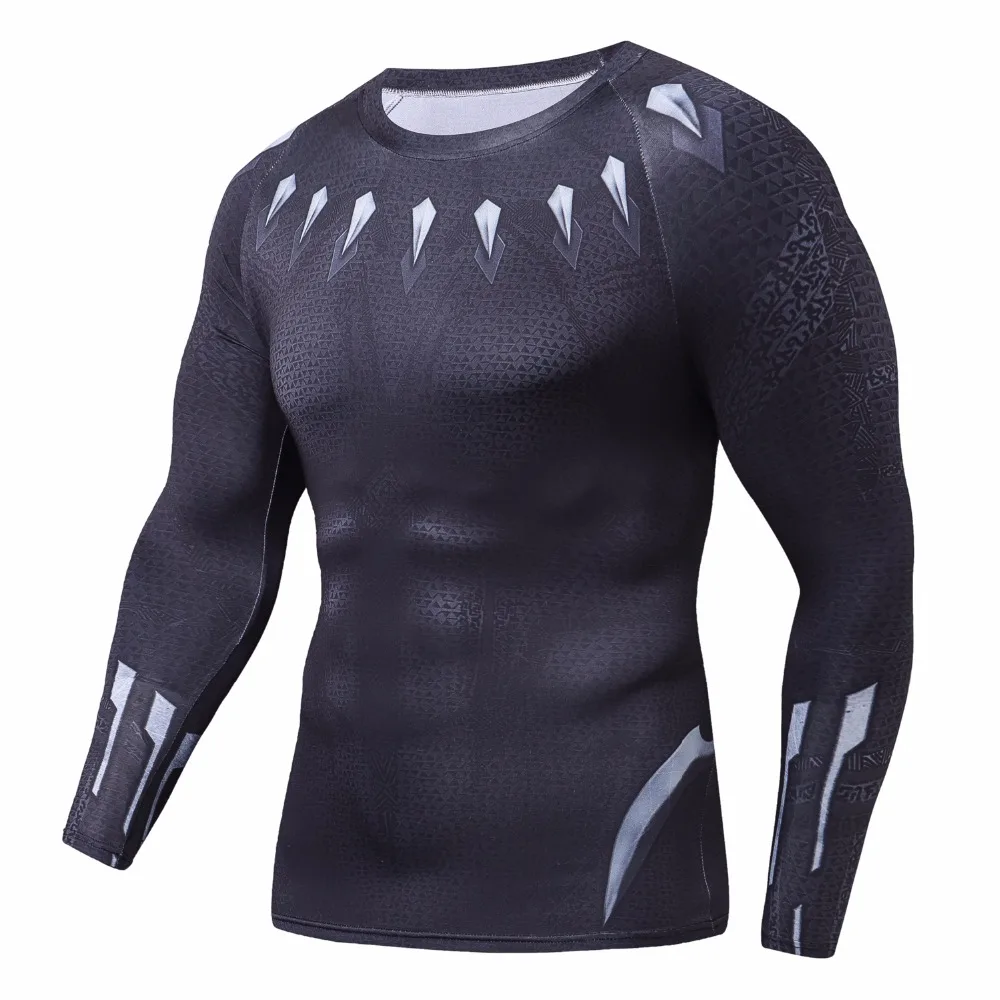 Avengers 3 Black Panther 3D T-shirts Men Compression Shirt Fitness Tights Long sleeves Tops Quick Dry t shirt Infinite War Tees
Avengers 3 Black Panther 3D T-shirts Men Compression Shirt Fitness Tights Long sleeves Tops Quick Dry t shirt Infinite War Tees