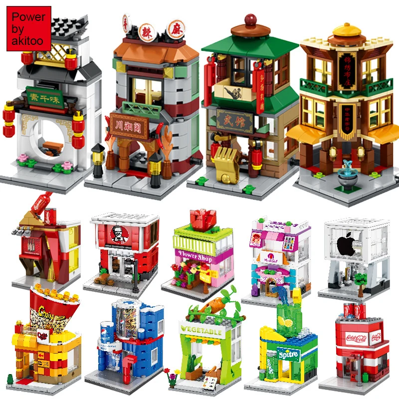 akitoo Building blocks small particles mini street view puzzle assembling boys fight building blocks children's toys #1219
akitoo Building blocks small particles mini street view puzzle assembling boys fight building blocks children's toys #1219