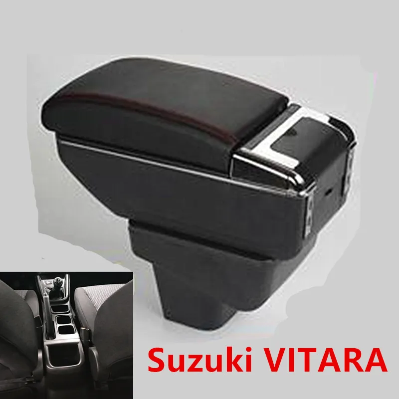 For Suzuki Vitara Armrest box central Store content box with cup holder ashtray with USB interface
For Suzuki Vitara Armrest box central Store content box with cup holder ashtray with USB interface