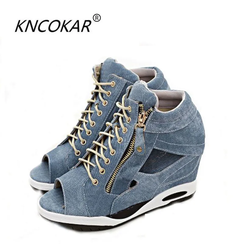 Hot sale Free delivery increased wedges waterproof canvas denim line octopus mouth open toe sandals women in the new summer
Hot sale Free delivery increased wedges waterproof canvas denim line octopus mouth open toe sandals women in the new summer