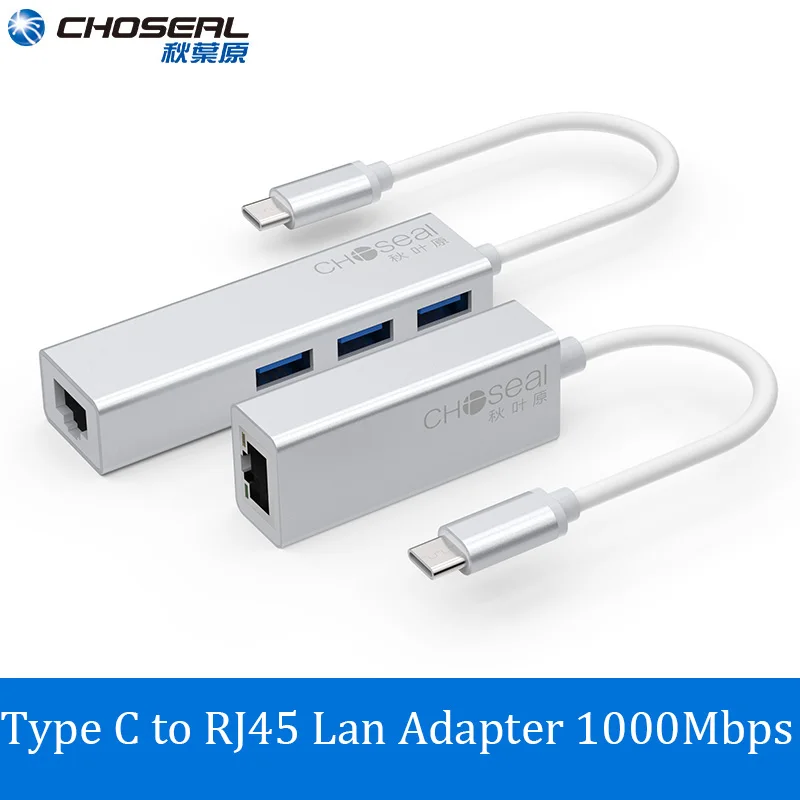 Choseal USB-C to Gigabit Ethernet RJ45 Lan Adapter Multi USB 3.0 Lan For MacBook Pro Samsung Galaxy S9/S8/Note 9 Type C Network
Choseal USB-C to Gigabit Ethernet RJ45 Lan Adapter Multi USB 3.0 Lan For MacBook Pro Samsung Galaxy S9/S8/Note 9 Type C Network