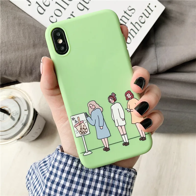 Cartoon Girls Painting Cases For iphone XS Max XR X 8plus 7 6 6S plus Phone Case Fashion Cute Soft Back Cover Matte Silcon Capa
Cartoon Girls Painting Cases For iphone XS Max XR X 8plus 7 6 6S plus Phone Case Fashion Cute Soft Back Cover Matte Silcon Capa