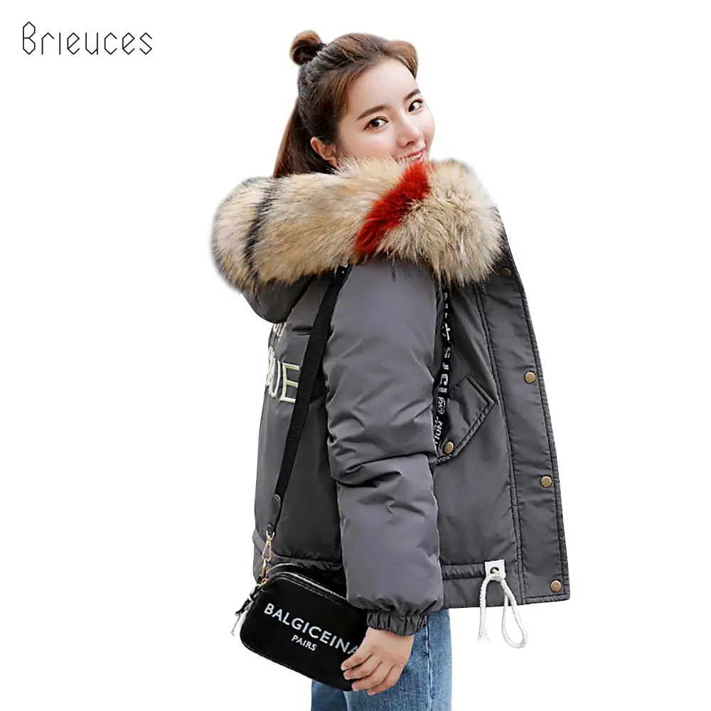 Brieuces 2018 Thick Warm Fur Hooded Short Parka Women Winter Coat Down Cotton Padded Jacket Winter Jacket Women Coat Female
Brieuces 2018 Thick Warm Fur Hooded Short Parka Women Winter Coat Down Cotton Padded Jacket Winter Jacket Women Coat Female