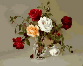Frameless oil painting by numbers paint by number for home decor oil picture painting 5065 rose vase
Frameless oil painting by numbers paint by number for home decor oil picture painting 5065 rose vase