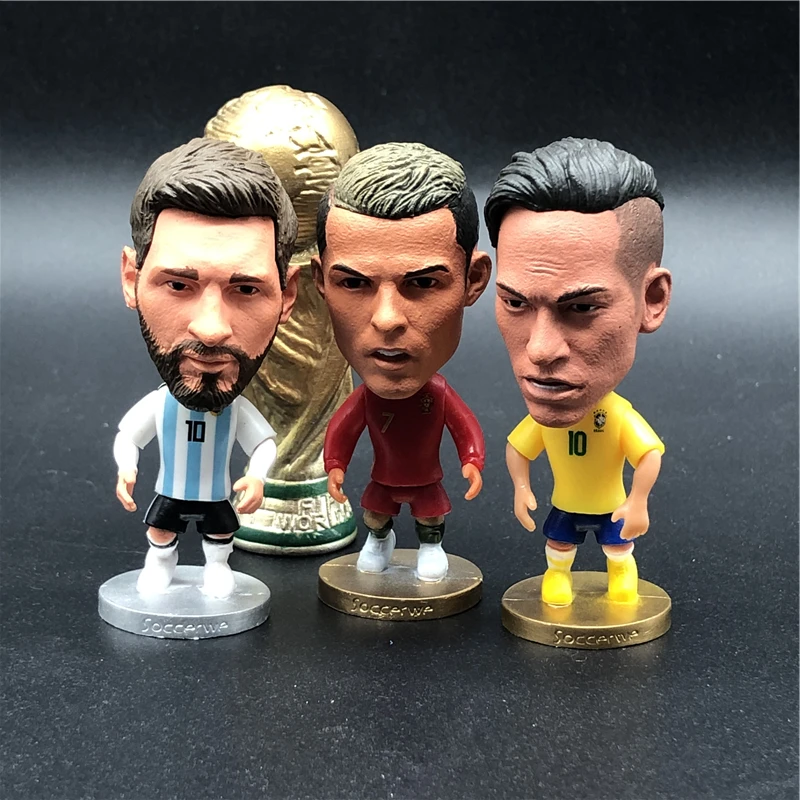 4pcs Soccerwe 6.5 cm Height PVC Football Cartoon Star Doll Neymar Messi Ronaldo Figurine for Children Toy
4pcs Soccerwe 6.5 cm Height PVC Football Cartoon Star Doll Neymar Messi Ronaldo Figurine for Children Toy