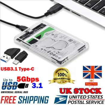 For 2TB External Hard Drive Disk Case Box 2.5'' SATA to USB3.1 Type C High Speed
For 2TB External Hard Drive Disk Case Box 2.5'' SATA to USB3.1 Type C High Speed