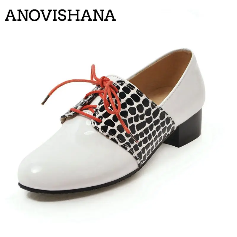ANOVISHANA 2019 new women shoes flat with lace up patchwork round toe brogues chaussures zapatos print casual footwear D536
ANOVISHANA 2019 new women shoes flat with lace up patchwork round toe brogues chaussures zapatos print casual footwear D536