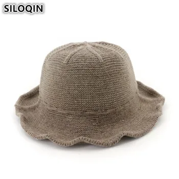 SILOQIN High Quality Brand Women's Cap Foldable New Bucket Hat Elegant Simple Wool Knit Hats For Ladies Autumn Winter Female Cap
SILOQIN High Quality Brand Women's Cap Foldable New Bucket Hat Elegant Simple Wool Knit Hats For Ladies Autumn Winter Female Cap