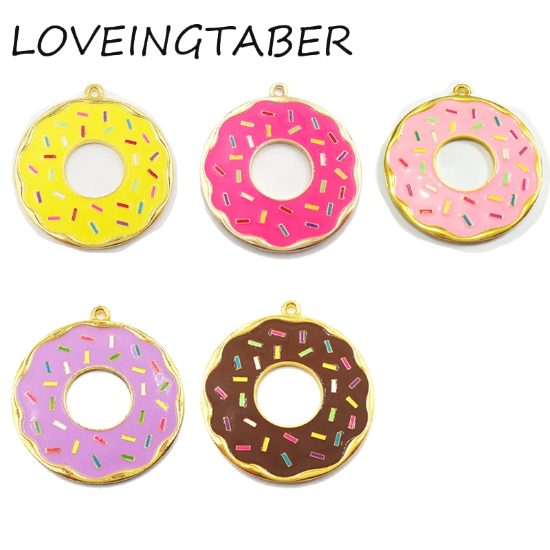 ( Choose Color First ) 41mm 10pcs/lot Alloy Doughnut , Full Enamel Donut Pendants For Kids Jewelry Making
( Choose Color First ) 41mm 10pcs/lot Alloy Doughnut , Full Enamel Donut Pendants For Kids Jewelry Making