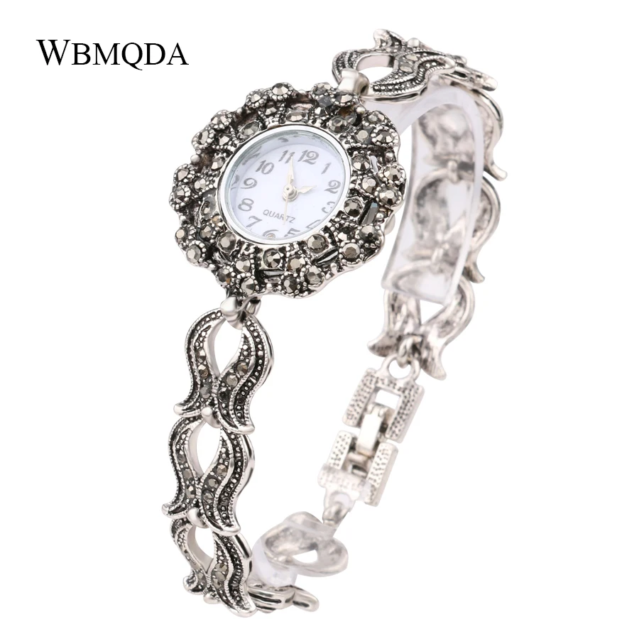 Wbmaqda 2018 New Vintage Watch Jewelry Luxury Gray Crystal Silver Plated Bracelet Bangles For Women Bohemian Pulseira Feminina
Wbmaqda 2018 New Vintage Watch Jewelry Luxury Gray Crystal Silver Plated Bracelet Bangles For Women Bohemian Pulseira Feminina