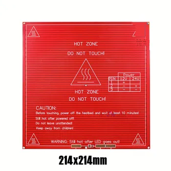 Updated Mk2b aluminum heated bed PCB heating bed build platform 12/24V dual voltage circuit board 214x214mm 3D printer
Updated Mk2b aluminum heated bed PCB heating bed build platform 12/24V dual voltage circuit board 214x214mm 3D printer
