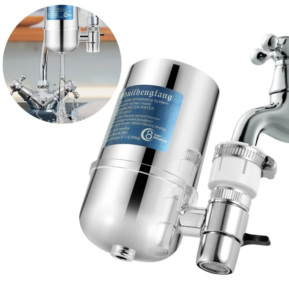 8 Layer Water Filter for Household Kitchen Health Hi-Tech Activated Carbon Tap Faucet Water filter Purifier For Drinking filtro
8 Layer Water Filter for Household Kitchen Health Hi-Tech Activated Carbon Tap Faucet Water filter Purifier For Drinking filtro