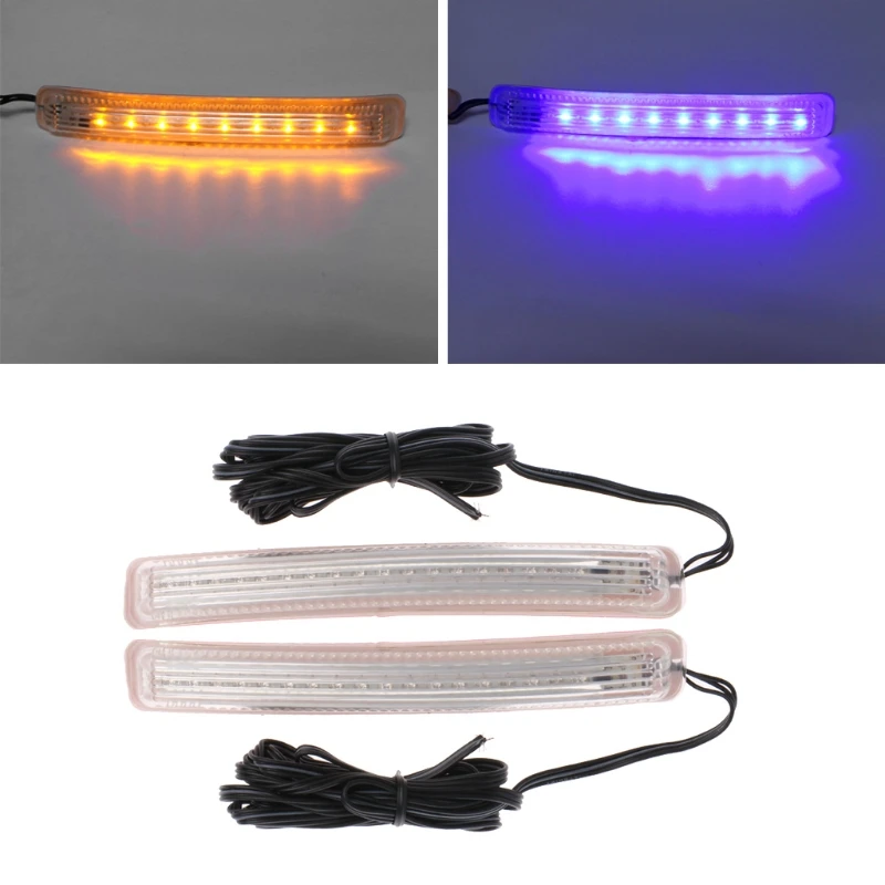 1Pair Universal Car Auto Soft LED Side Door Mirror Lamp Indicator Signal Lamp 18 Yellow+Blue LED Turn Signal Light Vehicle bulb
1Pair Universal Car Auto Soft LED Side Door Mirror Lamp Indicator Signal Lamp 18 Yellow+Blue LED Turn Signal Light Vehicle bulb