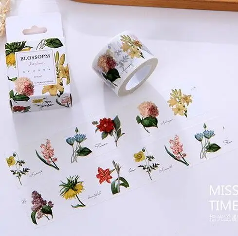 Beautiful 3cm*10m Color Plant Washi Tape /Box packing/ Adhesive Tape DIY Scrapbooking Sticker Label Masking Tape
Beautiful 3cm*10m Color Plant Washi Tape /Box packing/ Adhesive Tape DIY Scrapbooking Sticker Label Masking Tape