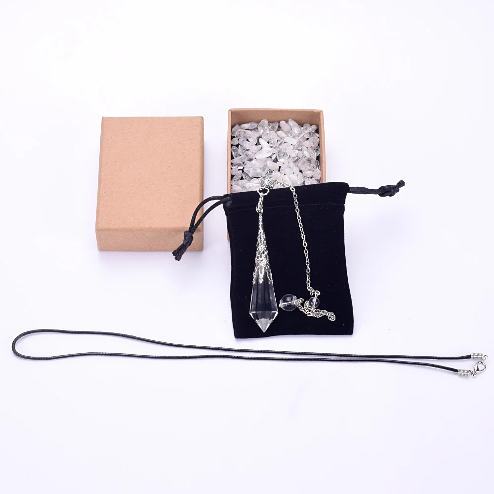Fashion Pendulum Jewelry Natural Clear Quartz Healing Crystal Pendulum Quartz Crystal Pendant Necklace Dowsing Reiki Chakra
Fashion Pendulum Jewelry Natural Clear Quartz Healing Crystal Pendulum Quartz Crystal Pendant Necklace Dowsing Reiki Chakra