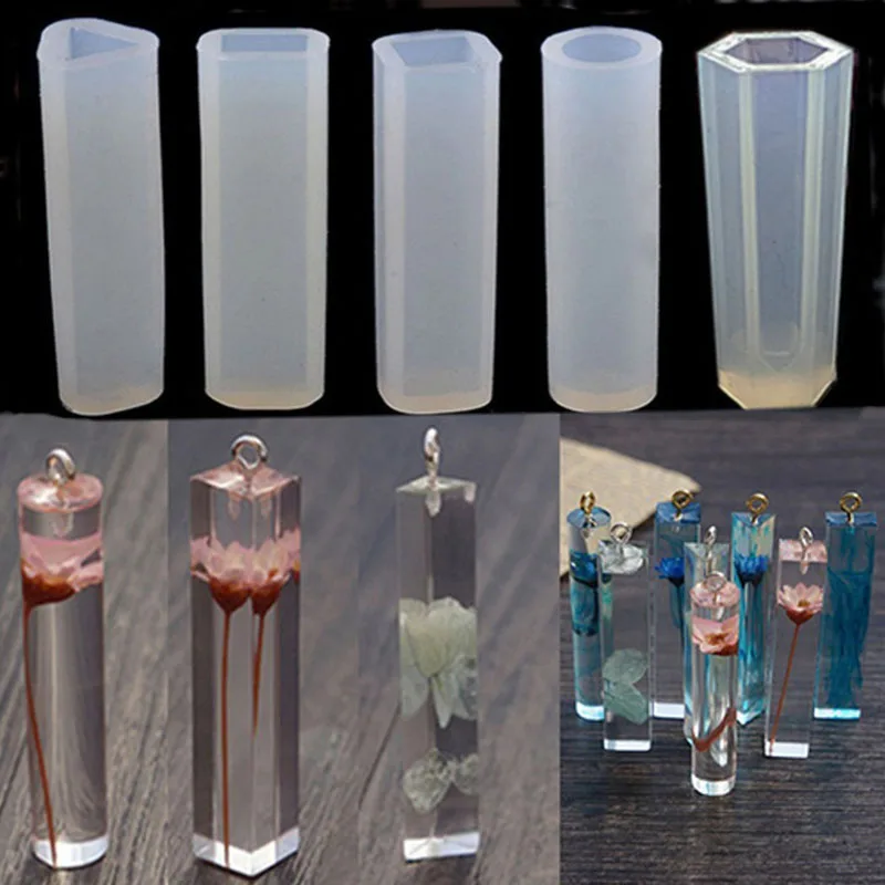 DIY Pendant Liquid Silicone Mold Resin Jewelry Pendant Mould Handmade Decoration Tools Cylinder Trapezoid Crystal
DIY Pendant Liquid Silicone Mold Resin Jewelry Pendant Mould Handmade Decoration Tools Cylinder Trapezoid Crystal