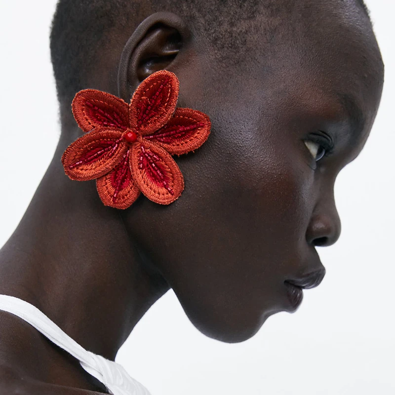 JURAN New Boho Cotton Crystal Big Flower Drop Earrings ZA Jewelry Flamingo Flowers Pendant Dangle Earings for Women Party Gift
JURAN New Boho Cotton Crystal Big Flower Drop Earrings ZA Jewelry Flamingo Flowers Pendant Dangle Earings for Women Party Gift