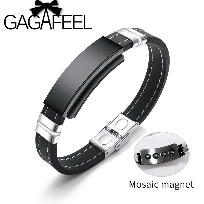 GAGAFEEL Multi Layer Black Leather Bracelets for Men Women Customizable Engraving Stainless Steel Bangles Casual Personalized
GAGAFEEL Multi Layer Black Leather Bracelets for Men Women Customizable Engraving Stainless Steel Bangles Casual Personalized