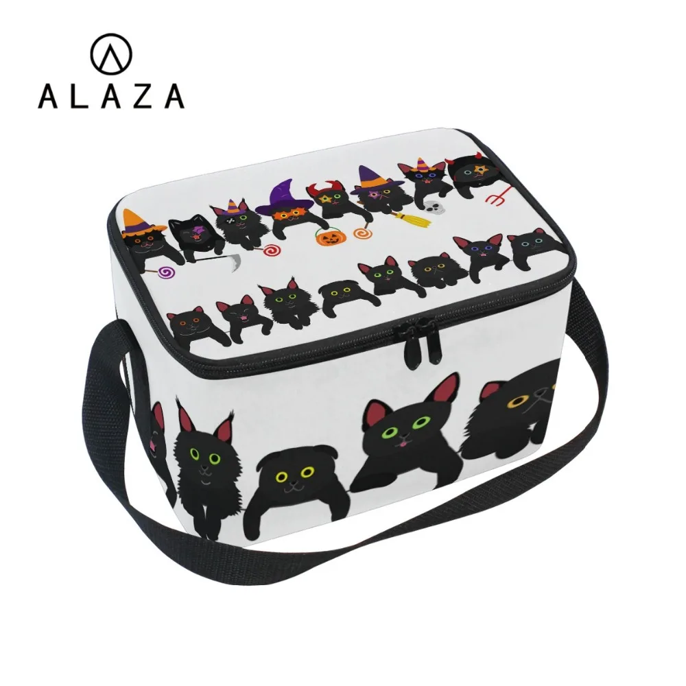 ALAZA Cartoon Animal Fresh Keeping Canvas Lunch Bag Cooler Bag With Black Strap Picnic Zipper Bag Mermaid Unicorn Cats Pattern
ALAZA Cartoon Animal Fresh Keeping Canvas Lunch Bag Cooler Bag With Black Strap Picnic Zipper Bag Mermaid Unicorn Cats Pattern